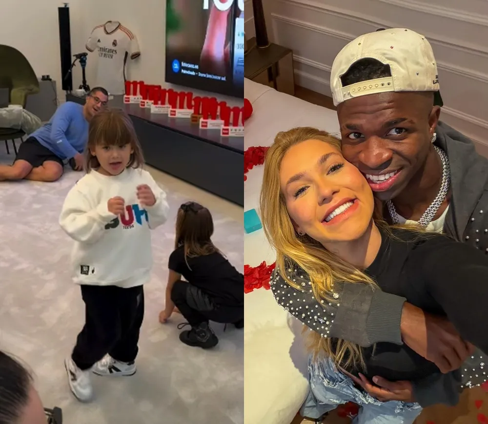 Vini Jr. surpreende enteados com personagens e Virginia Fonseca se derrete: “Receberam surpresa”