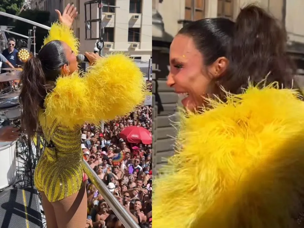 Ivete Sangalo estreia no Carnaval de rua do Rio e transforma desfile em homenagem a Preta Gil