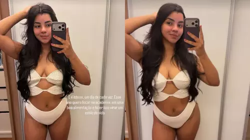 Ary Mirelle posa de maiô e fala sobre insegurança após a maternidade