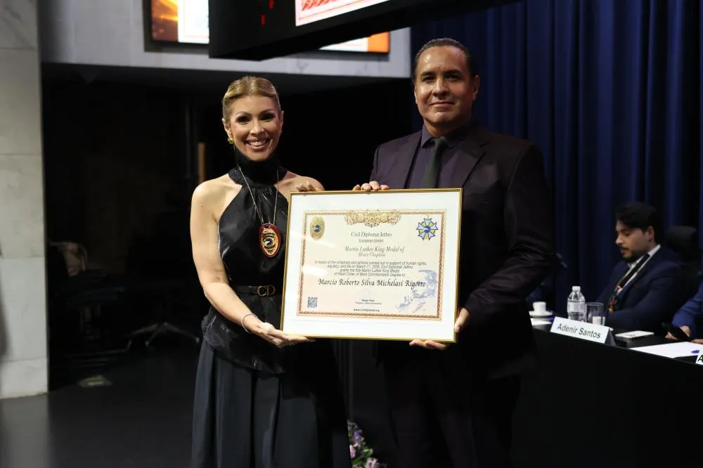 Márcio Michelasi recebe a Martin Luther King Medal of Heart na Alesp e leva atuação social ao reconhecimento internacional