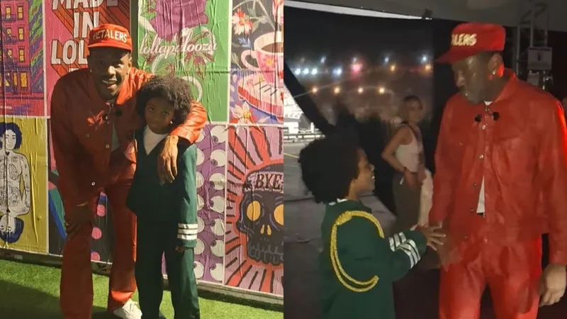 Encontro inesperado de Tyler, The Creator com fã brasileiro viraliza após festival em SP