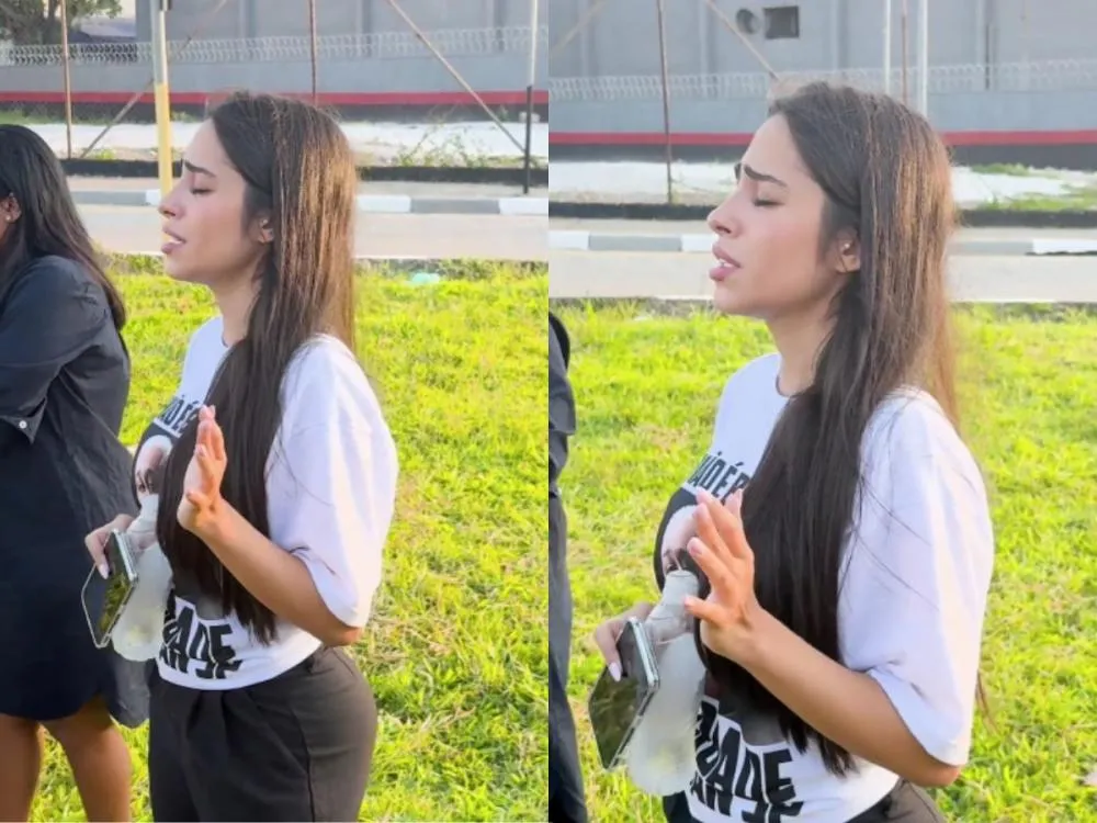 Entre oração e tumulto: esposa de MC Ryan SP se emociona e deixa local às pressas após confusão