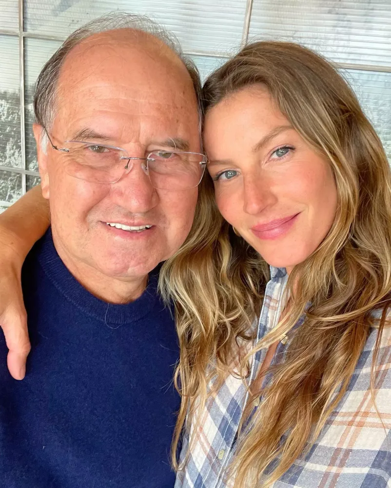 Gisele Bündchen celebra os 77 anos do pai com homenagem carinhosa