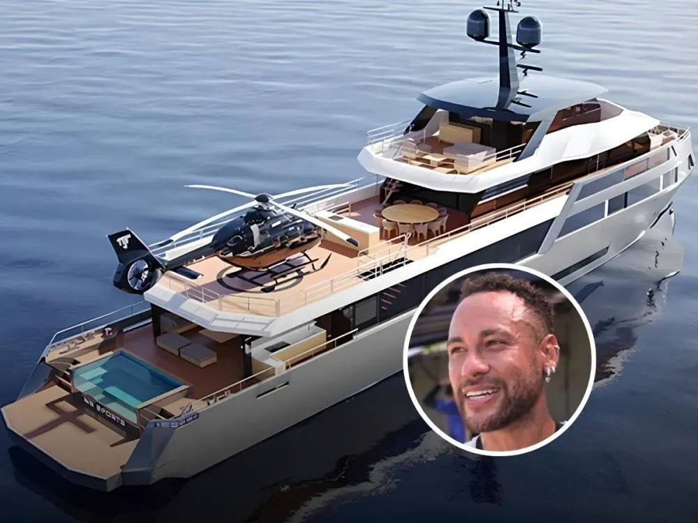 Superiate de Neymar avaliado em R$ 120 milhões coloca jogador entre donos das maiores embarcações do país
