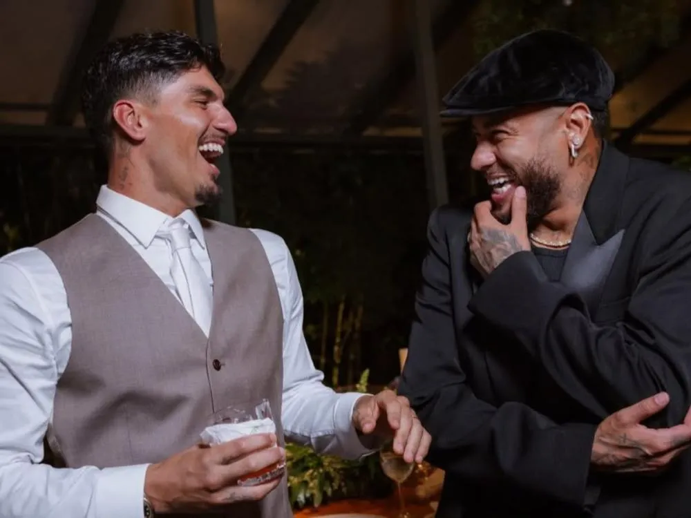 Neymar revela motivo de ter usado roupa preta no casamento de Gabriel Medina