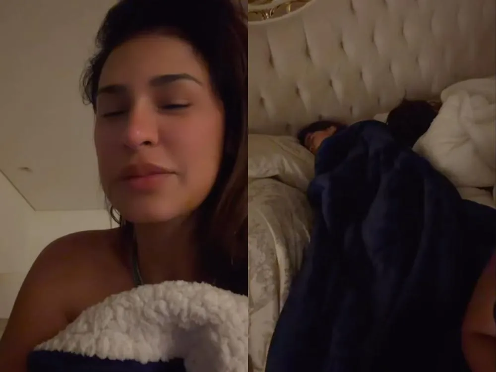 Simone Mendes revela madrugada movimentada após filhos ocuparem sua cama