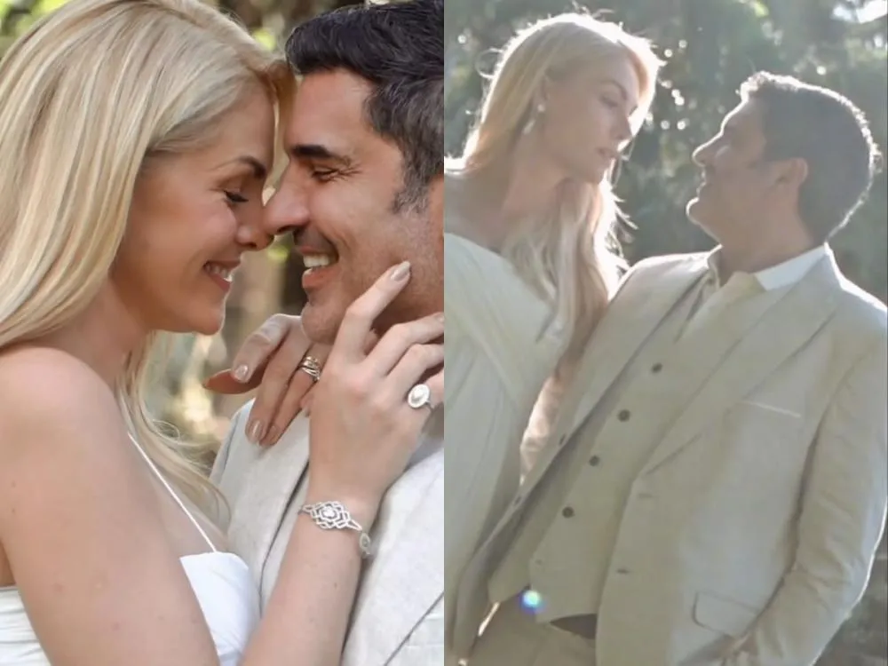 Ana Hickmann e Edu Guedes celebram um mês para o casamento com registros românticos